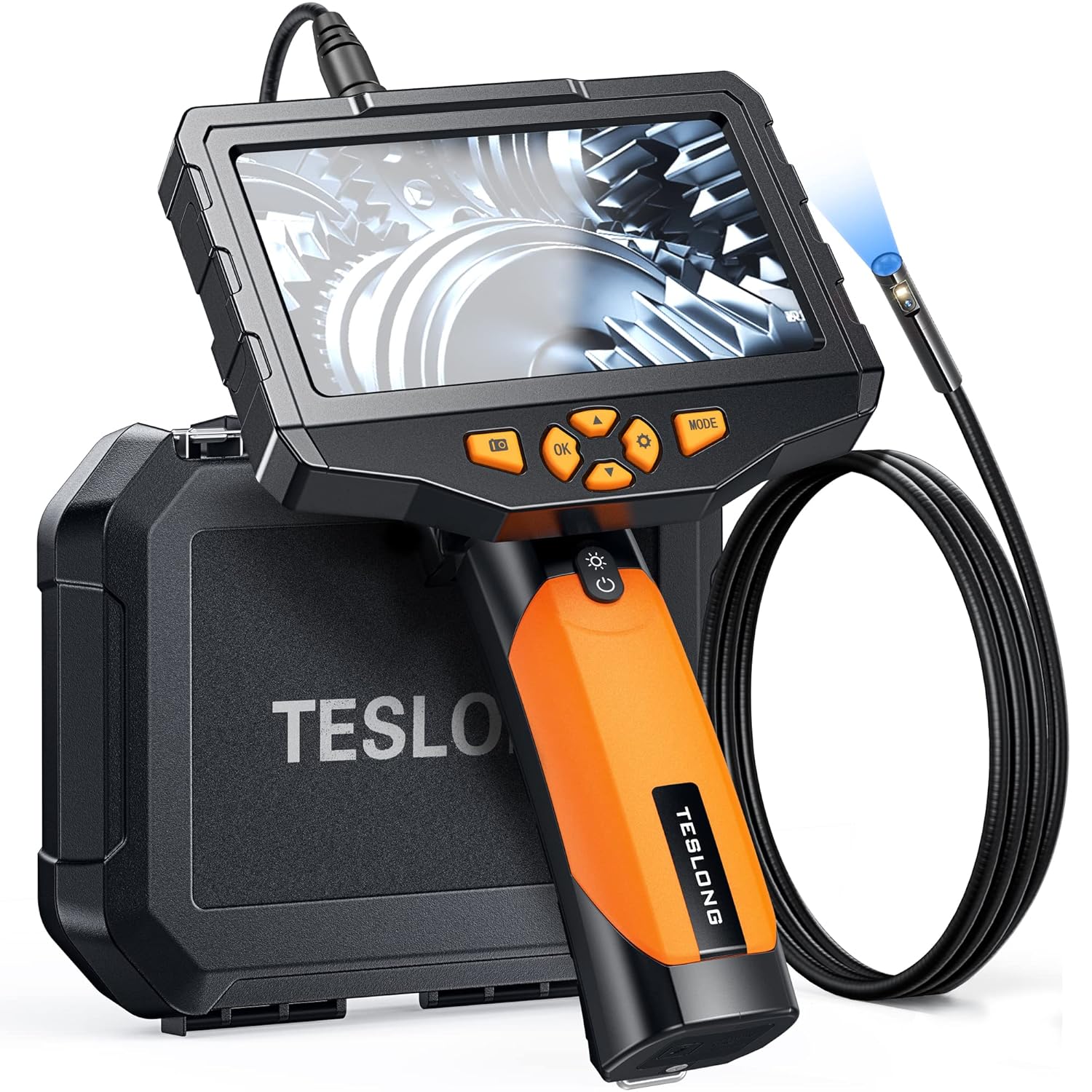 Teslong NTS300 Dual Lens Industrial Endoscope Camera with 5