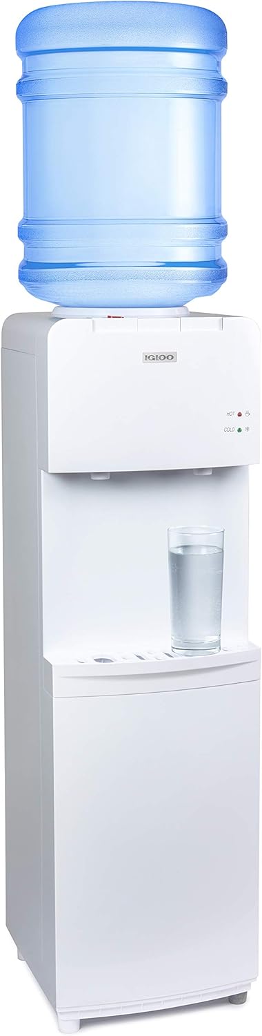 Igloo Top Loading Hot & Cold Water Cooler Dispenser for 3 & 5 Gallon J