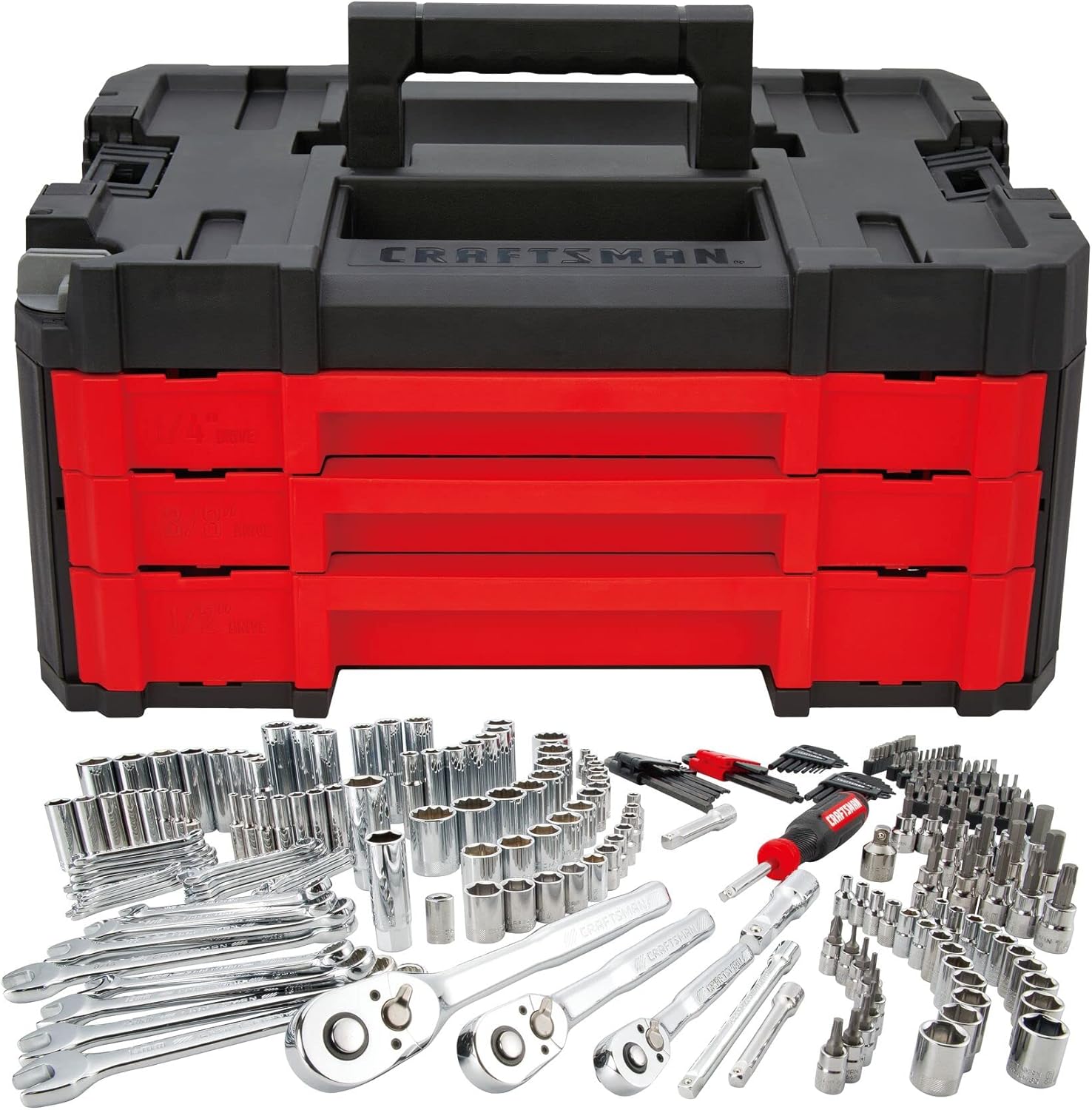 CRAFTSMAN 262-Piece Mechanic Tool Set with Sockets, 1/4