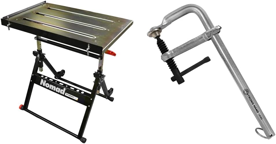 Strong Hand Tools Nomad Steel Welding Table with 28mm Slots and Light