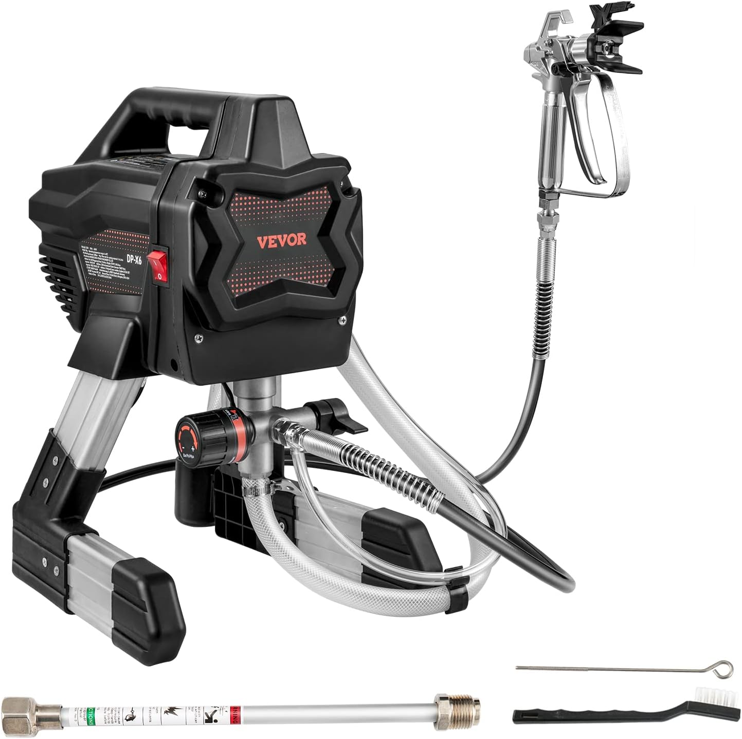 VEVOR Stand Airless Paint Sprayer, 650W 2900PSI Electric Machine for I