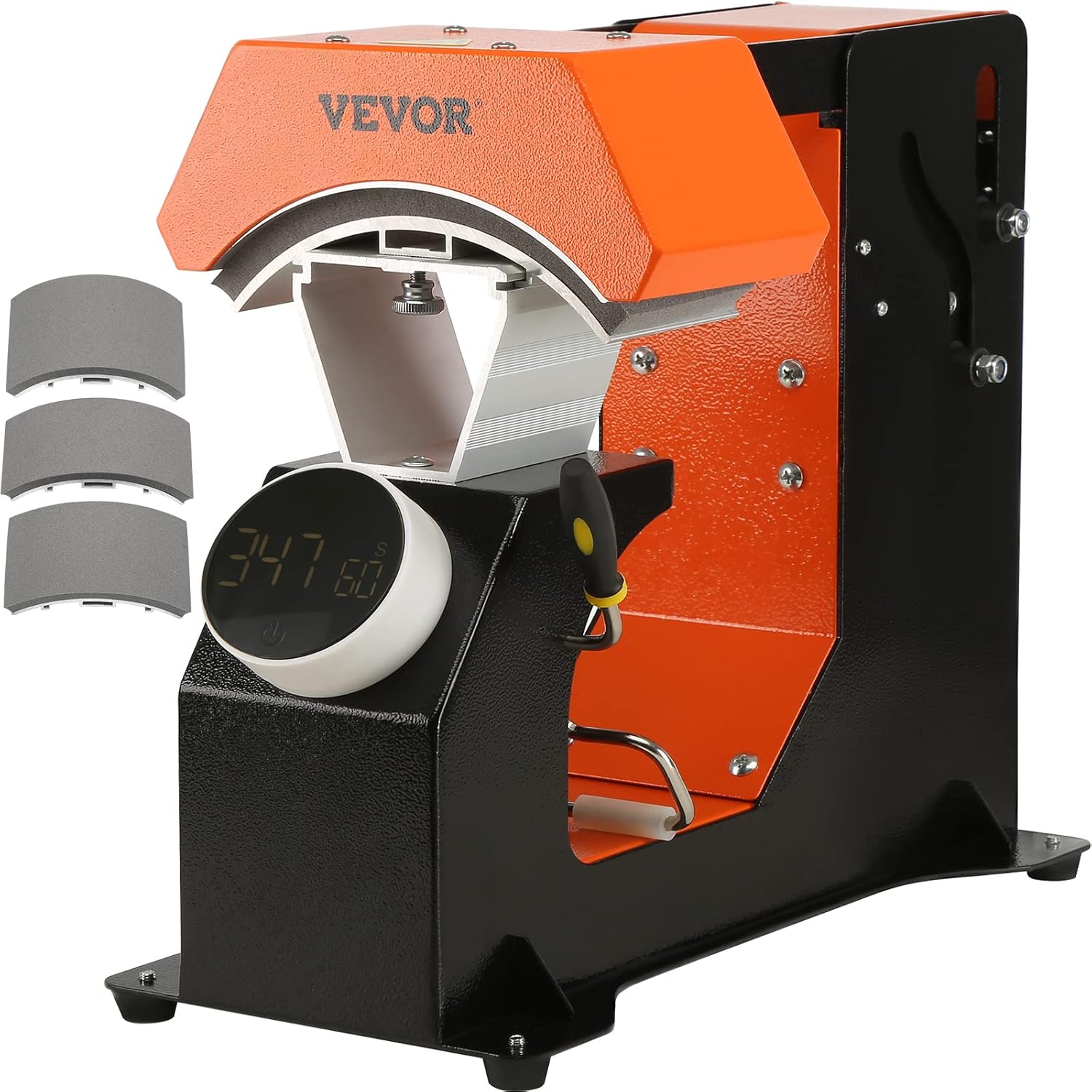 VEVOR 3-in-1 Auto Hat Heat Press Machine, 6.4x3.5