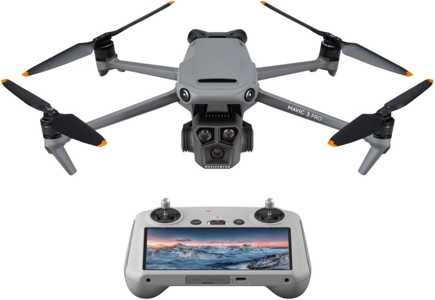 DJI Mavic 3 Pro with RC: Flagship Triple-Camera 4K Drone, Hasselblad, 