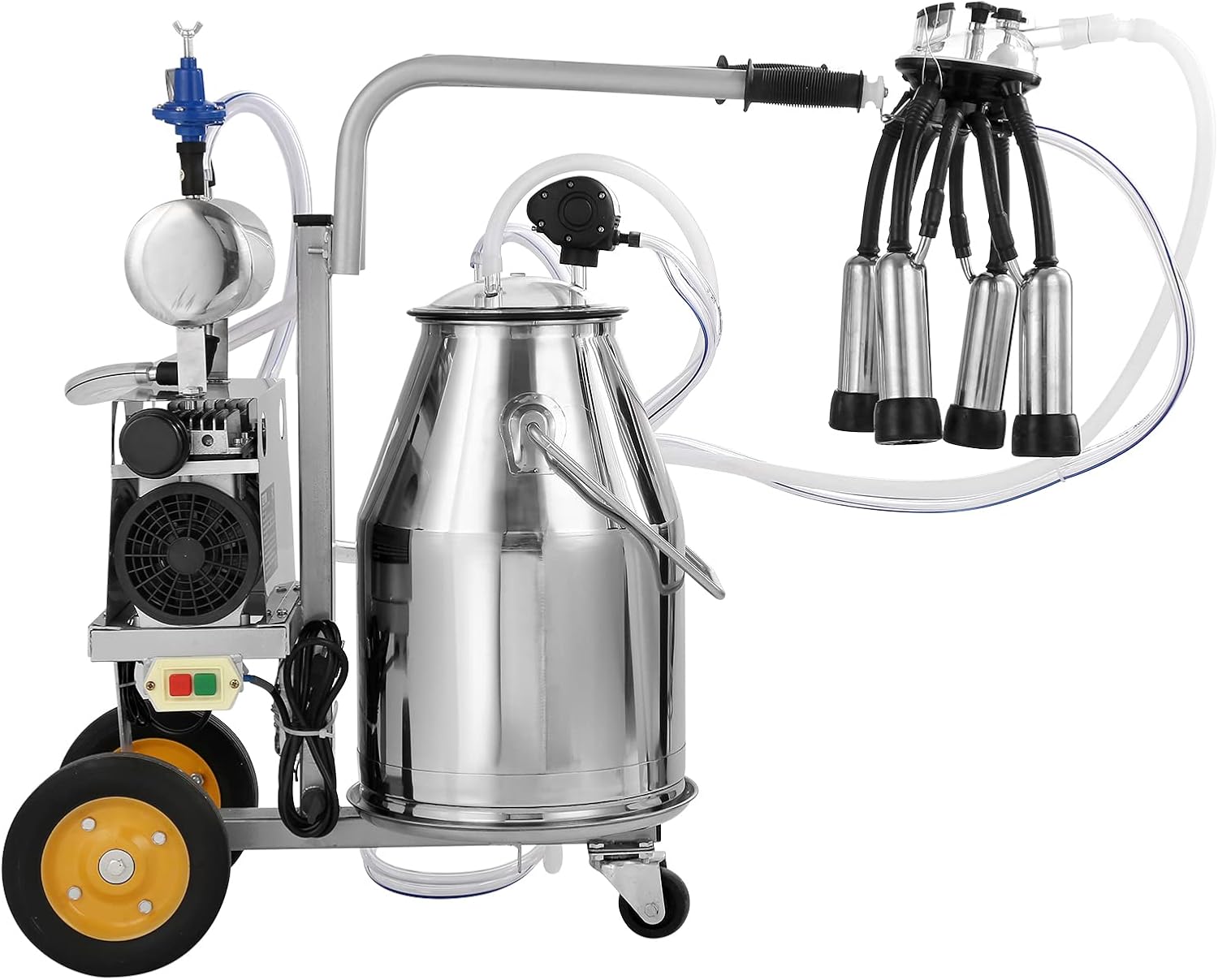 VEVOR 12L Portable Electric Milker: Automatic Pulsation, Stainless Ste
