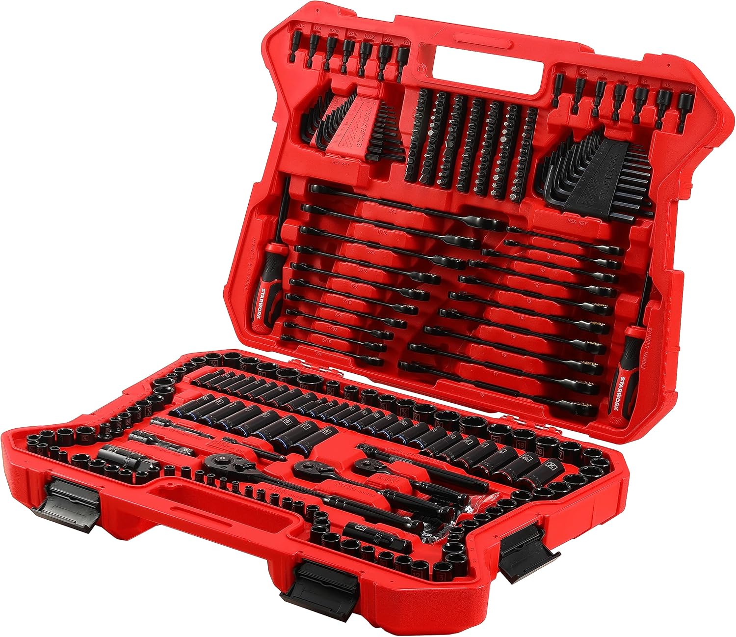 STARWORK 303-Piece Professional Mechanics Tool Set with 120T Ratchetin