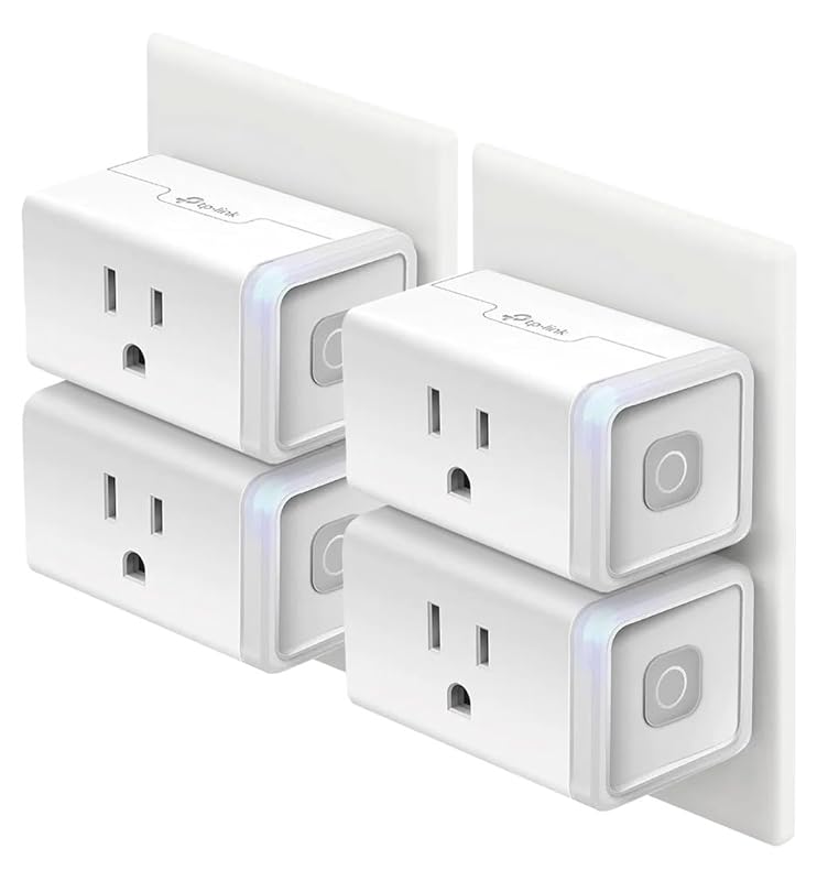Kasa Smart Plug HS103P4 4-Pack: Wi-Fi Outlet for Alexa, Google Home & 