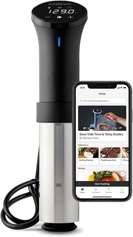 Anova Culinary Sous Vide Precision Cooker 2.0 with WiFi and 1000 Watts