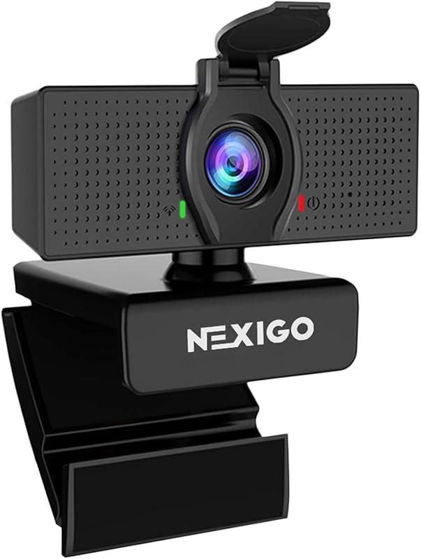 NexiGo N60 1080P Webcam with Microphone, Privacy Cover, and Plug&Play