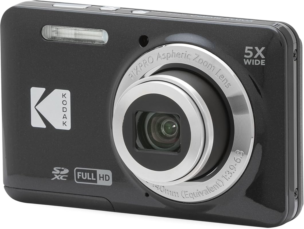 Kodak PIXPRO FZ55-BK 16MP Digital Vlogging Camera with 5X Optical Zoom