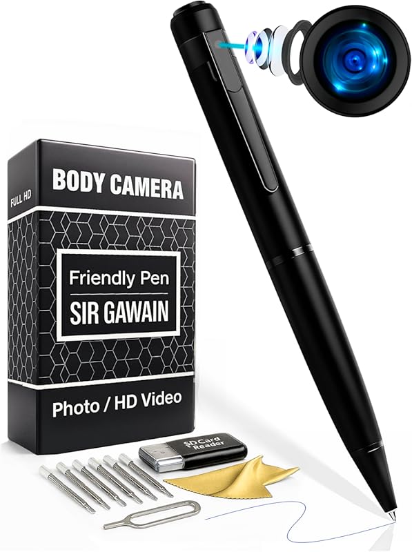 SIRGAWAIN 2025 Model Premium Body Camera Pen 1080p Full HD Video & Pho