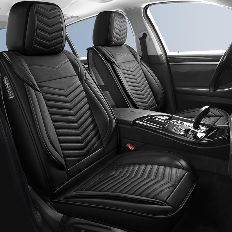 Breathable & Waterproof Faux Leather Front Car Seat Covers – Universal