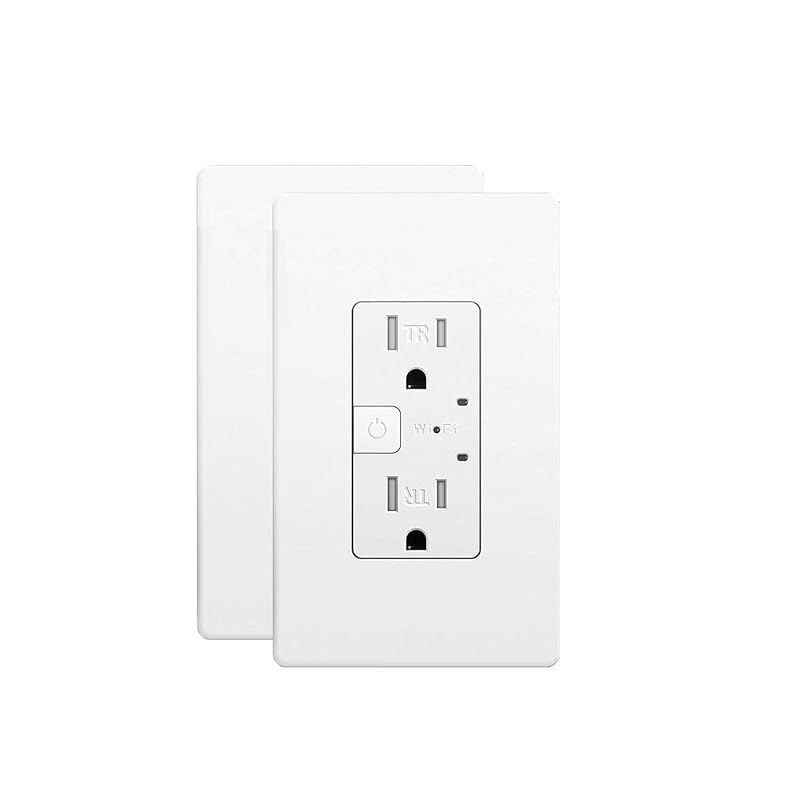 Matter Smart Outlets (2-Pack), 15A, No Bridge, App & Voice Control for