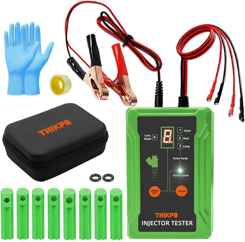 THIKPO Universal Fuel Injector Tester & Cleaner Kit: 8 Pulse Modes for