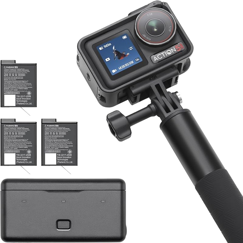 DJI Osmo Action 5 Pro Adventure Combo: 4K, 1/1.3