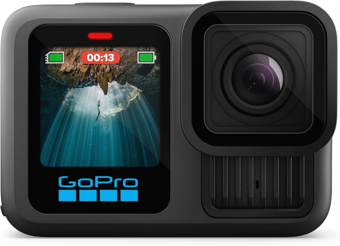 GoPro HERO13 Black Waterproof Action Camera: 5.3K60 Video, 27MP Photo,