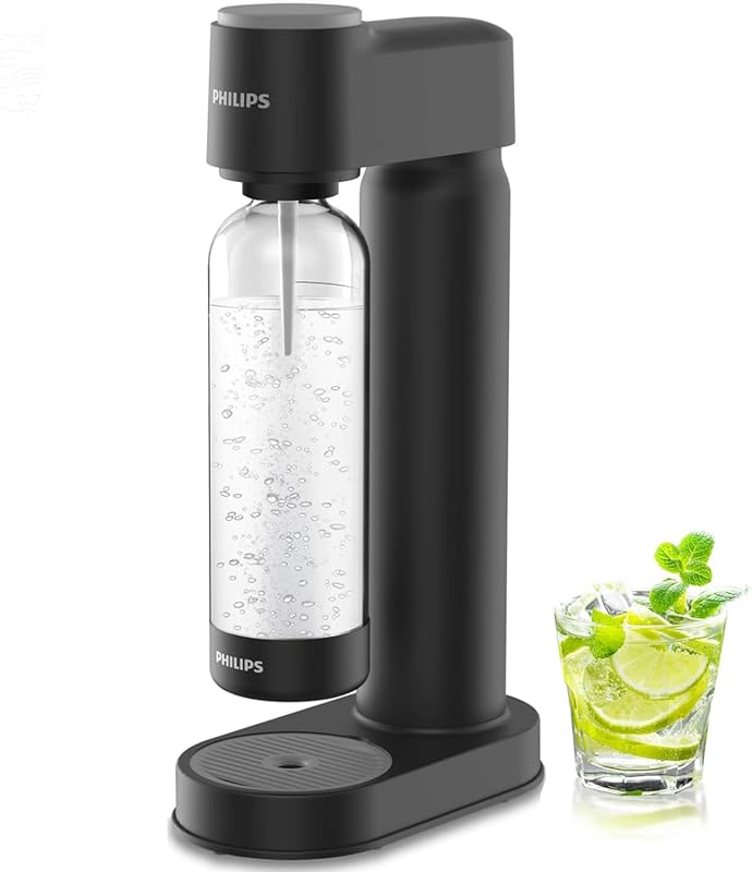 Philips ADD4901BKOQ/37 Plastic Sparkling Water Maker with Quick Twist