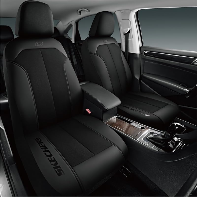 Skechers GOGA Mat Oxford Cloth Front Car Seat Covers – Waterproof, Uni