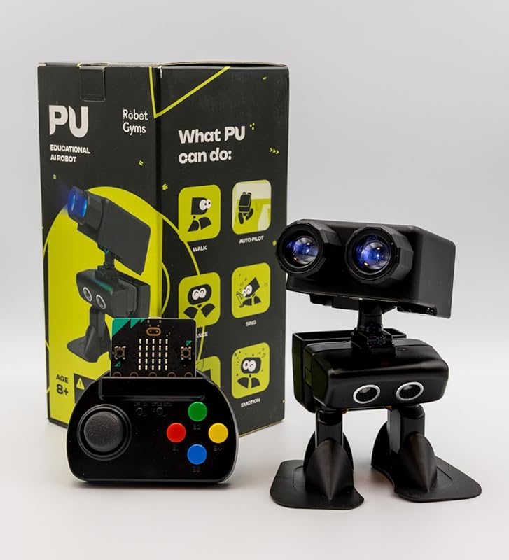 Robot PU Adorable AI Humanoid STEM Toy: Micro:bit, Programmable, Inter