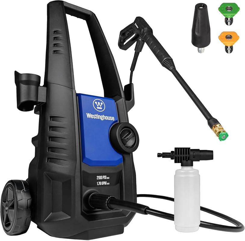 Westinghouse ePX3050 Electric Pressure Washer, 2100 PSI, 1.76 GPM, Foa