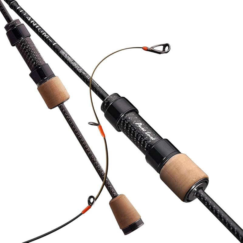 PURELURE Titanium-T Ultralight Spinning & Casting Fishing Rod: Carbon 