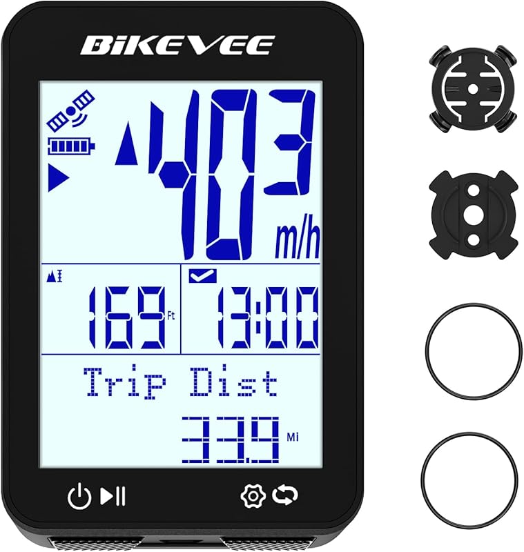Wireless GPS Bike Computer Speedometer: Auto Start/Stop, Auto Backligh