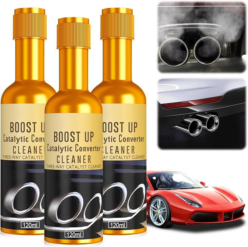 Timeno 3Pcs Catalytic Converter Cleaner & Fuel System Treatment for Ga