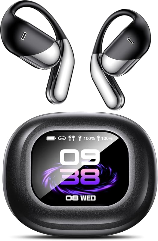 AI Translation Earbuds: Real-Time 2-Way Translator (144 Languages), Bl