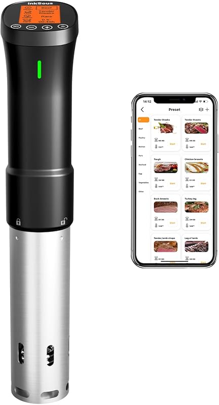 Ultra-Quiet Sous Vide Cooker Immersion Circulator with WiFi, APP, 1000
