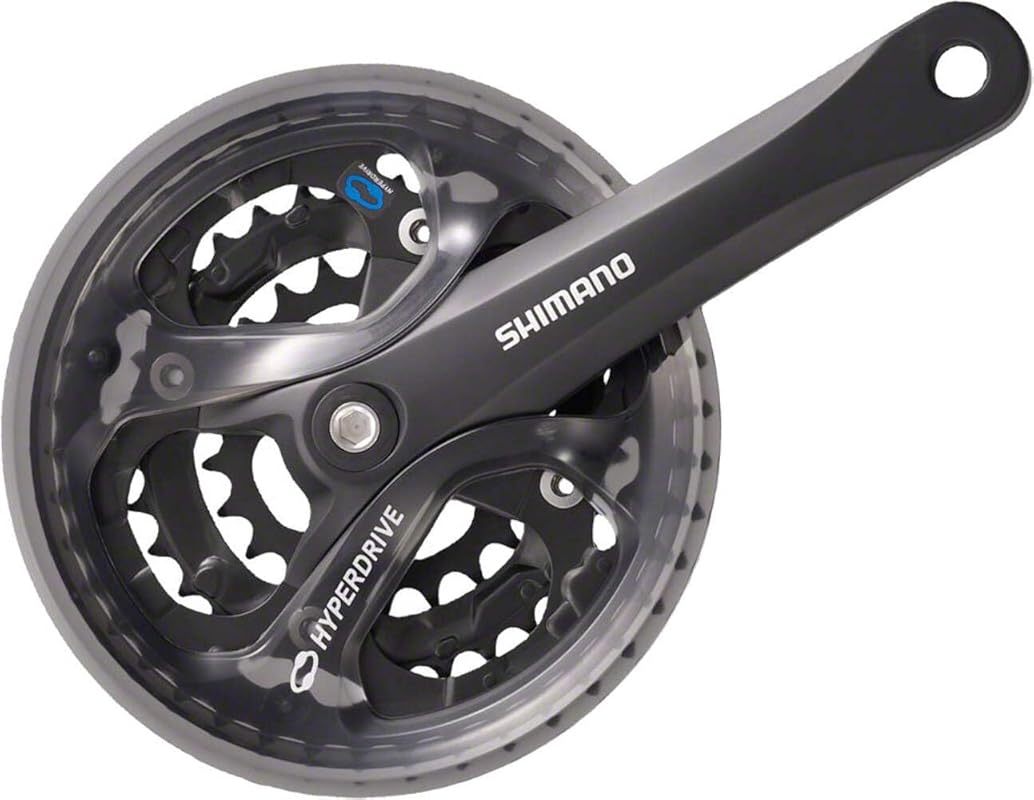 Shimano M361 Hybrid Crankset, Black, Durable and Reliable for Commuter