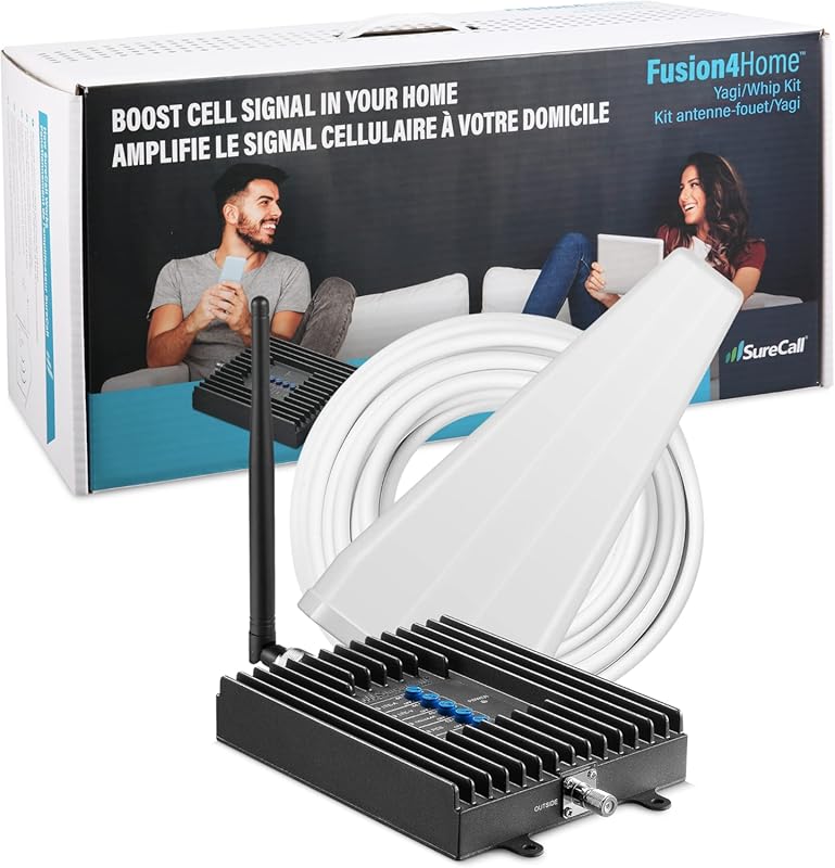 SureCall Fusion4Home Cell Phone Signal Booster: 3000 sq ft, 5G/4G LTE,