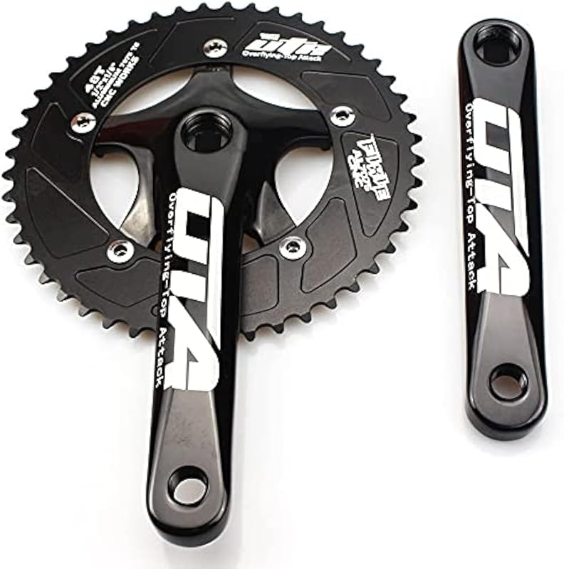 CYSKY Single Speed E-Bike Crankset 170mm 130 BCD, 48T-60T Square Taper