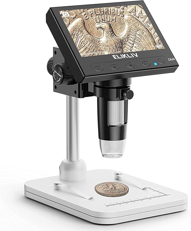 Elikliv EDM4 1000x LCD Digital Coin Microscope 4.3