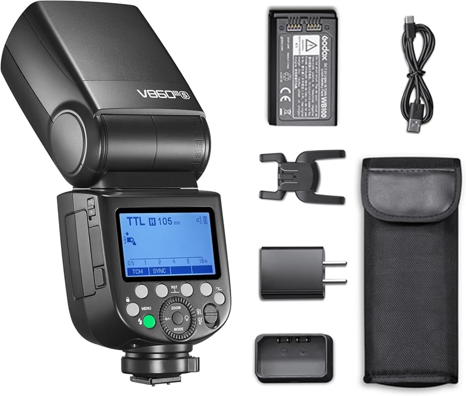Godox V860III-S Camera Flash Speedlite for Sony, 2.4G HSS, Li-ion Batt