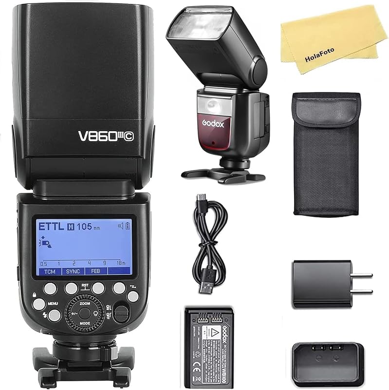 Godox V860III-C Camera Flash Speedlite for Canon, 2.4G HSS, Li-ion Bat