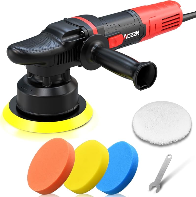 AOBEN 6-Inch Dual Action Random Orbital Polisher Kit, Variable Speed,