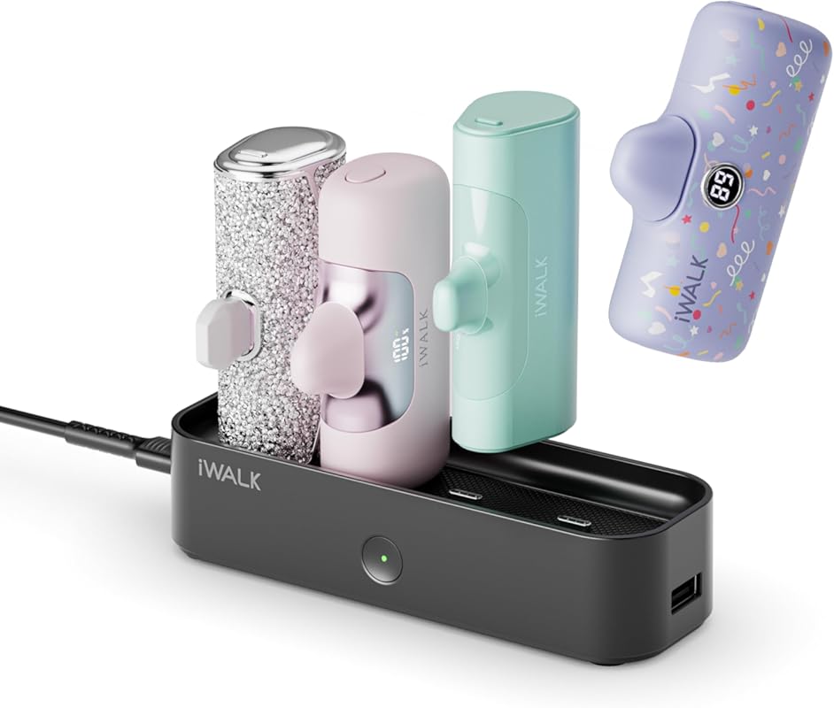 iWALK Multi-USB-C Charger Station for 4500-5000mAh Portable Power Bank