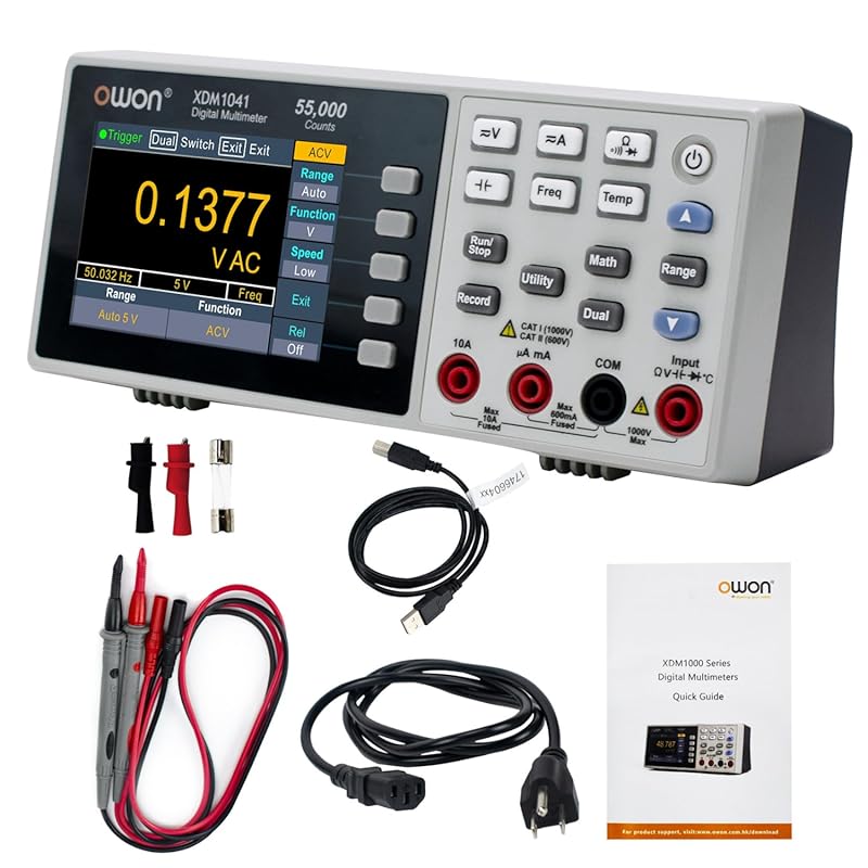 OWON XDM1041 Desktop Digital Multimeter with True RMS, 3.5
