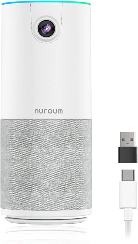 NUROUM C10 (2nd Gen) 1080P Portable All-in-One Conference Webcam with 