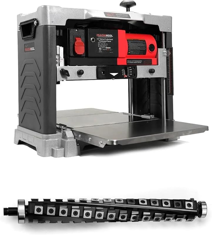FindBuyTool 13-Inch Benchtop Thickness Planer, Helical Cutterhead, 15-