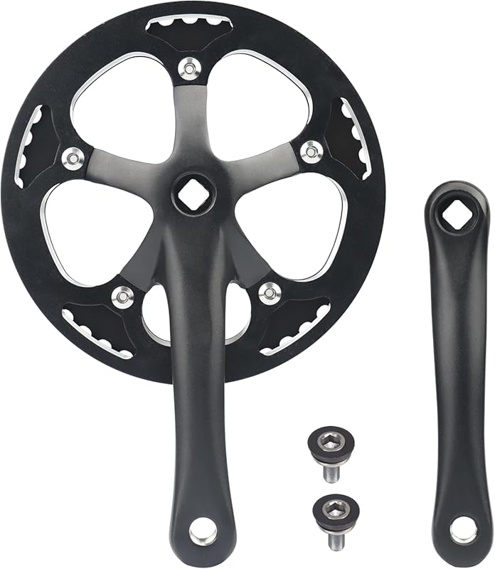 WEEROCK E-Bike/Bicycle Crankset 46T/48T, 170mm Aluminum Arm, Single Co