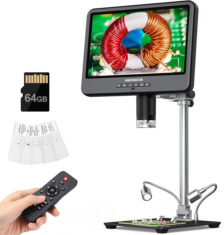 Andonstar AD208S-Pro 4K Digital Microscope, 10.1