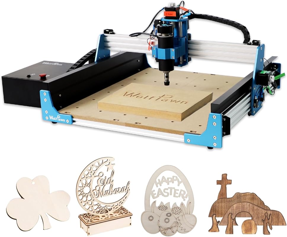 4040 PRO All-Metal 3-Axis CNC Router Engraver, 500W Trimmer, Linear Ra