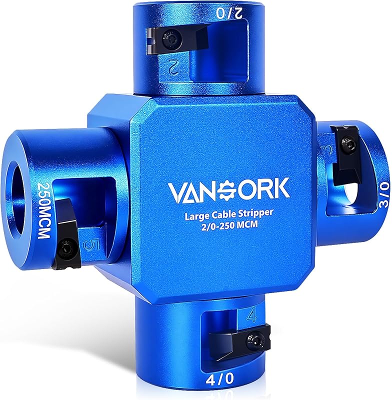 10380 Heavy-Duty 4-in-1 Large Cable Stripper & Cutter for 2/0-250 MCM 