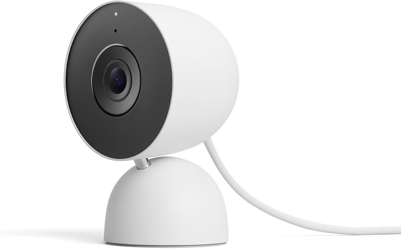 Google Nest Cam Indoor (3rd Gen) Wired Security Camera with 2K Video, 