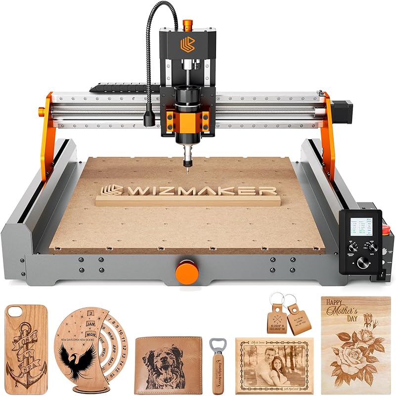 Artsian 01 Desktop CNC Router, 300W Spindle, 4-Axis, 420x420mm Workspa