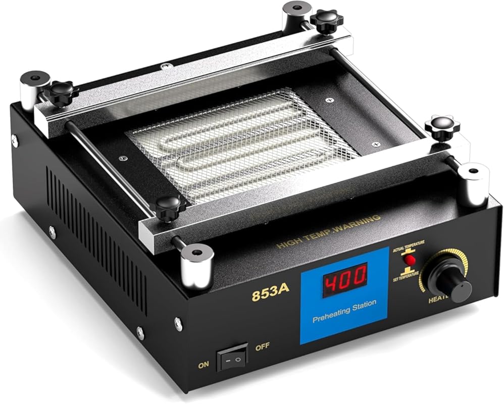 853A Digital BGA Rework Preheating Hot Plate for PCB Soldering, 110V 4