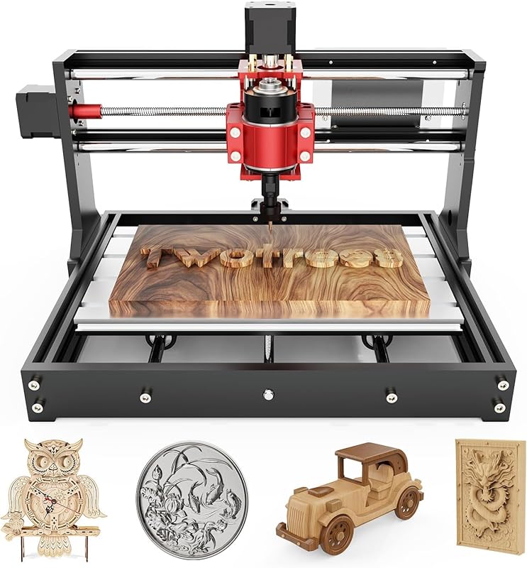 Twotrees TTC3018 Pro Desktop All-Metal 3-Axis CNC Router for Wood, Acr